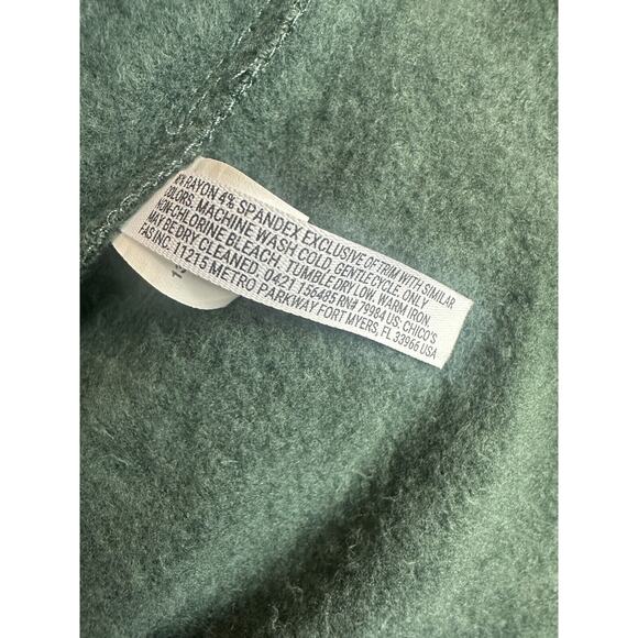 Soma Set WKND Soft Brushed Terry Hooded Cardigan & Jogger 2 Piece Green Medium - Picture 7 of 16